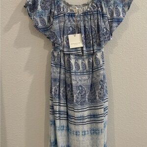 Beachlunchlounge Blue and White Dress